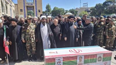  پیکر مطهر جانباز شهید در زنجان تشییع شد