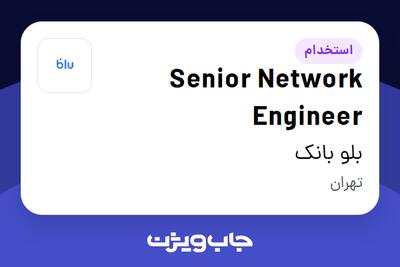  استخدام Senior Network Engineer در بلو بانک