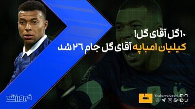  ویدیو| ۱۰ گل کیلیان امباپه، آقای گل جام جهانی