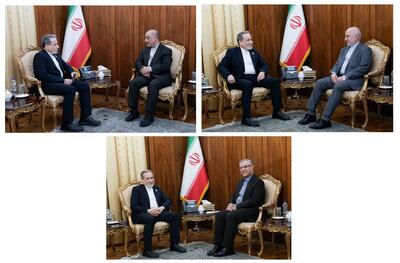  دیدار سفرای ایران در ایتالیا، فرانسه و انگلیس با عراقچی