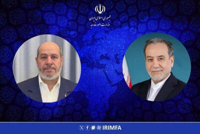  تبریک عراقچی به رئیس جدید دفتر سیاسی حماس
