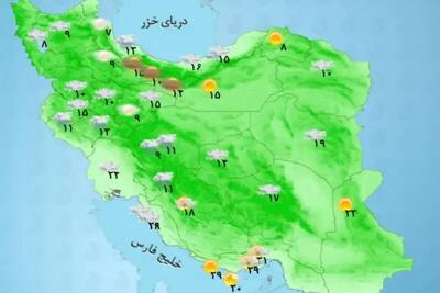  وضعیت آب و هوا امروز دوشنبه ۲۹ تیر ماه ۱۴۰۵ چگونه خواهد شد؟