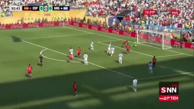  فوق واکنش مارتینز دروازه اسپانیا را بسته نگه داشت /اسپانیا 0 - 0 آرژانتین