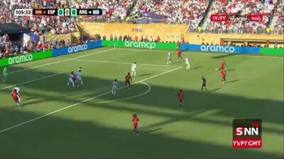  گل اول اسپانیا به آرژانتین توسط فران تورس / اسپانیا 1 - 0 آرژانتین