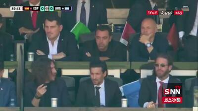  حضور اسطوره های فوتبال اسپانیا در ورزشگاه مت لایف / اسپانیا 0 - 0 آرژانتین