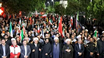  حماسه آفرینی مردم انقلابی خوی در میدان اقتدار و مقاومت + عکس