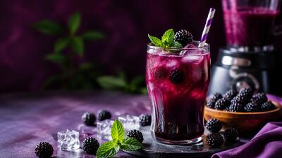  طرز تهیه شربت توت سیاه با مخلوط کن خوشمزه ، خوش رنگ و تابستانی
