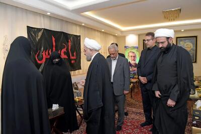  حضور غیرمنتظره حسن روحانی در منزل شهید علی لاریجانی خبرساز شد