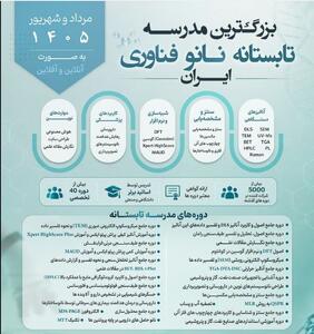  آغاز مسیر آموزش تابستانه نانوفناوری