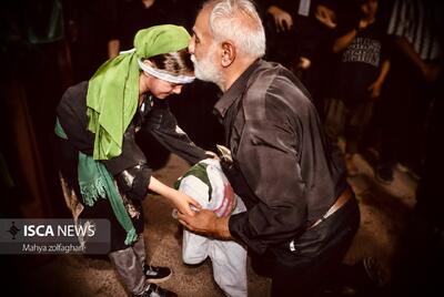  زارچ در سوگ دردانه اباعبدالله (ع) سیاه‌پوش شد