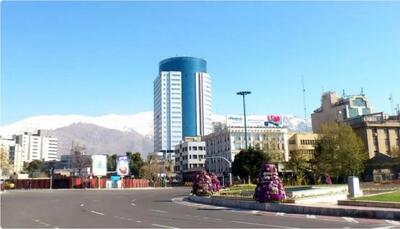 عکس/ نمایی از میدان ونک تهران در ۵۵ سال قبل