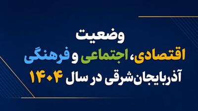  اینفوگرافیک؛ وضعیت اقتصادی، اجتماعی و فرهنگی آذربایجان‌شرقی در سال۱۴۰۴