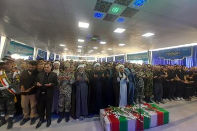 پیکر شهید پدافند هوایی «مهداد پاشاییفر» در مراغه تشییع شد