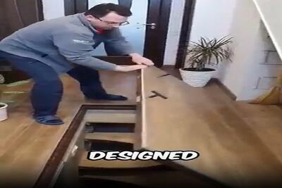  معماری خلاقانه؛ طبقه مخفی ساخته زیر زمین رفتنی توش انگار آب شدی رفتی زمین رد نداره