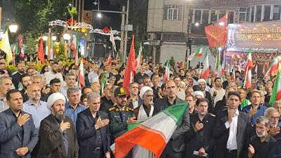  عزاداری و تجمع خونخواهی امام امت مردم در خوی + عکس