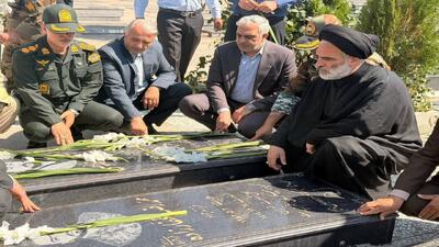  تجدید میثاق فرماندار جدید سلماس با آرمان‌های امام راحل و شهدا + تصاویر