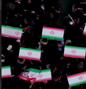  تصویر هوایی از تشییع پیکرهای فرشتگان میناب