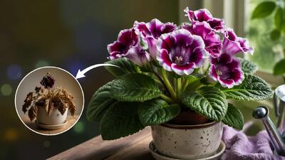 چگونه گل گلوکسینیا را بدون خشک شدن پرورش دهیم؟