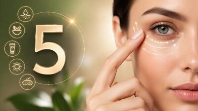  5 روش موثر برای جلوگیری از چروک دور چشم و جوان ماندن پوست