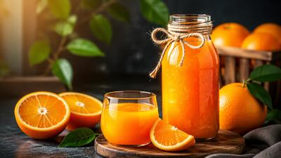  طرز تهیه شربت پرتقال خانگی غلیظ و خوشمزه بدون تلخی با ماندگاری بالا