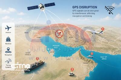 اختلالات شدید GPS در سراسر خاورمیانه ادامه دارد؛ ناوبری هوایی و دریایی تحت تأثیر جنگ الکترونیک