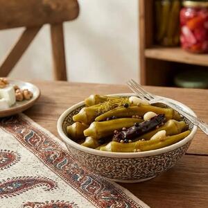  طرز تهیه شور بامیه خوشمزه و ترد خانگی به روش سنتی