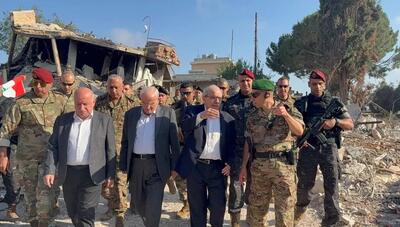 بازدید نخست وزیر و وزیر دفاع لبنان از منطقه «زوطر»