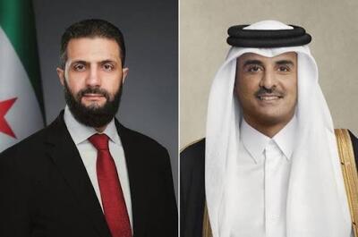  گفت‌وگوی تلفنی امیر قطر و الجولانی درباره تنش در منطقه