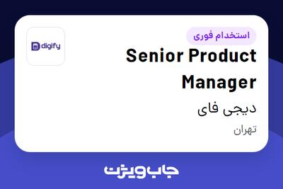 استخدام Senior Product Manager در دیجی فای