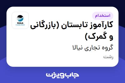  استخدام کارآموز تابستان (بازرگانی و گمرک) در گروه تجاری نیالا