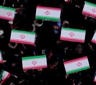  تصاویر هوایی از تشییع شهدای مدرسه شجره طیبه میناب در وداع پایانی با آنان