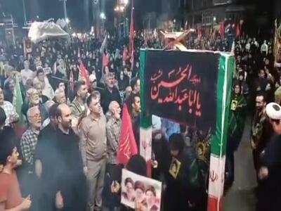  فیلم/ اعزام زائران اربعین با بدرقه میدان‌داران سنگر خیابان در گرگان