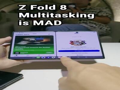  چندوظیفگی (Multitasking) روی گوشی زد فولد ۸ خیلی جالبه!