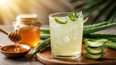  طرز تهیه شربت آلوورا طبیعی و خانگی با شکر و عسل + خواص آن