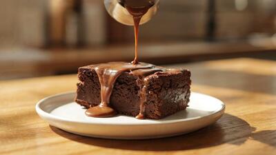  طرز تهیه کیک ۱۰ دقیقه ای تابه ای بدون فر با سس شکلاتی
