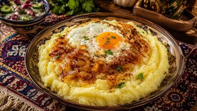  با چند سیب زمینی و یک تخم مرغ، یک شام خوشمزه و اقتصادی درست کنید!