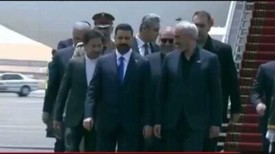 نخستوزیر عراق با استقبال وزیر اقتصاد وارد تهران شد