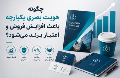  چگونه هویت بصری یکپارچه باعث افزایش فروش و اعتبار برند می‌شود؟