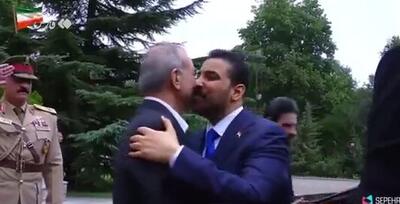  ببینید | ‏ روبوسیِ پزشکیان با نخست‌وزیر عراق