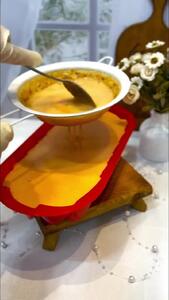 فیلم طرز تهیه دسر هلوی خوشمزه