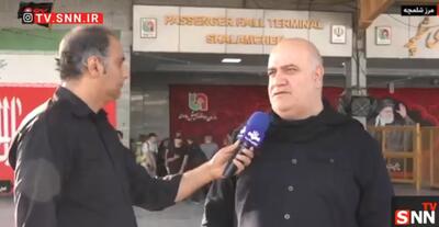  معاون امنیتی استانداری خوزستان: تردد زائران در مرز شلمچه حتی لحظه‌ای متوقف نشده است + فیلم