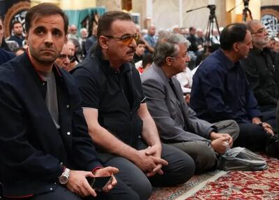 بزرگان فوتبال در مراسم بزرگداشت همسر شهید رهبر انقلاب