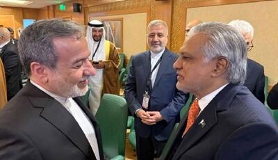 ابراز نگرانی وزیر خارجه پاکستان از تشدید تنشها در دیدار با عراقچی
