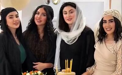  هیجان دیدنی مریم مومن در جشن تولد مشترک با همسرش