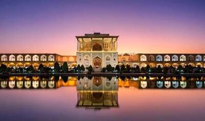 نقاشی میدان نقشجهان در زمان شاه سلطان حسین