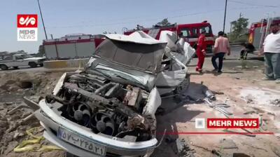  حادثه مرگبار رانندگی در بزرگراه الغدیر اسلامشهر/ راننده 21 ساله جان باخت