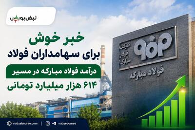 خبر خوش برای سهامداران فولاد؛ درآمد فولاد مبارکه در مسیر ۶۱۴ هزار میلیارد تومانی