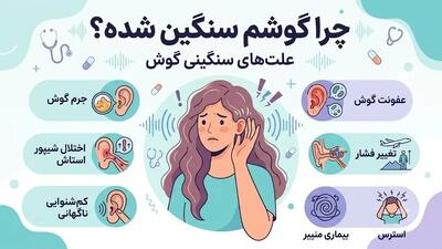  چرا گوشم سنگین شده؟ ۸ علت مهم سنگینی گوش+روش درمان
