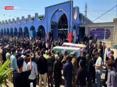 تشییع باشکوه ۴ شهید ارتش در اهواز