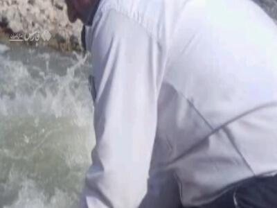 نجات جان سارق از چنگال رودخانه خروشان هراز